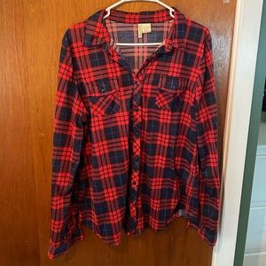 Red Flannel in XL
